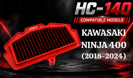 IGNYX Air Filter For Kawasaki Ninja 400 2018-2024 (HC 140) IGNYX