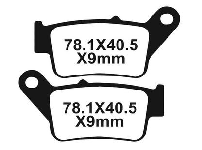 IGNYX Copper Sintered Rear Brake Pads For Bajaj Pulsar NS400Z (SNT-F327) IGNYX