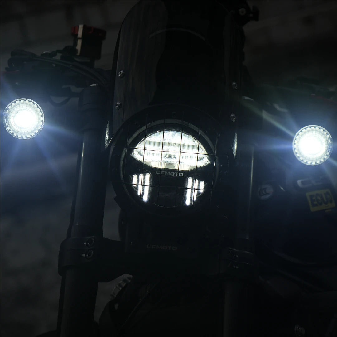 KTOVOL KT-TS02 KT MOTO Auxiliary LED Spotlights Turn Signal Light For Universal Classic Cruiser Motorcycles Imported