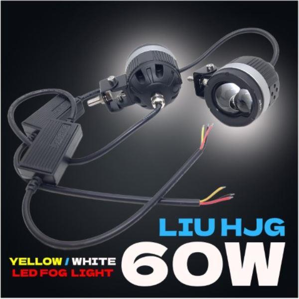 HJG 124 P49 Dual Lens Fog Light – 120W LED (White/Yellow Beams) HJG