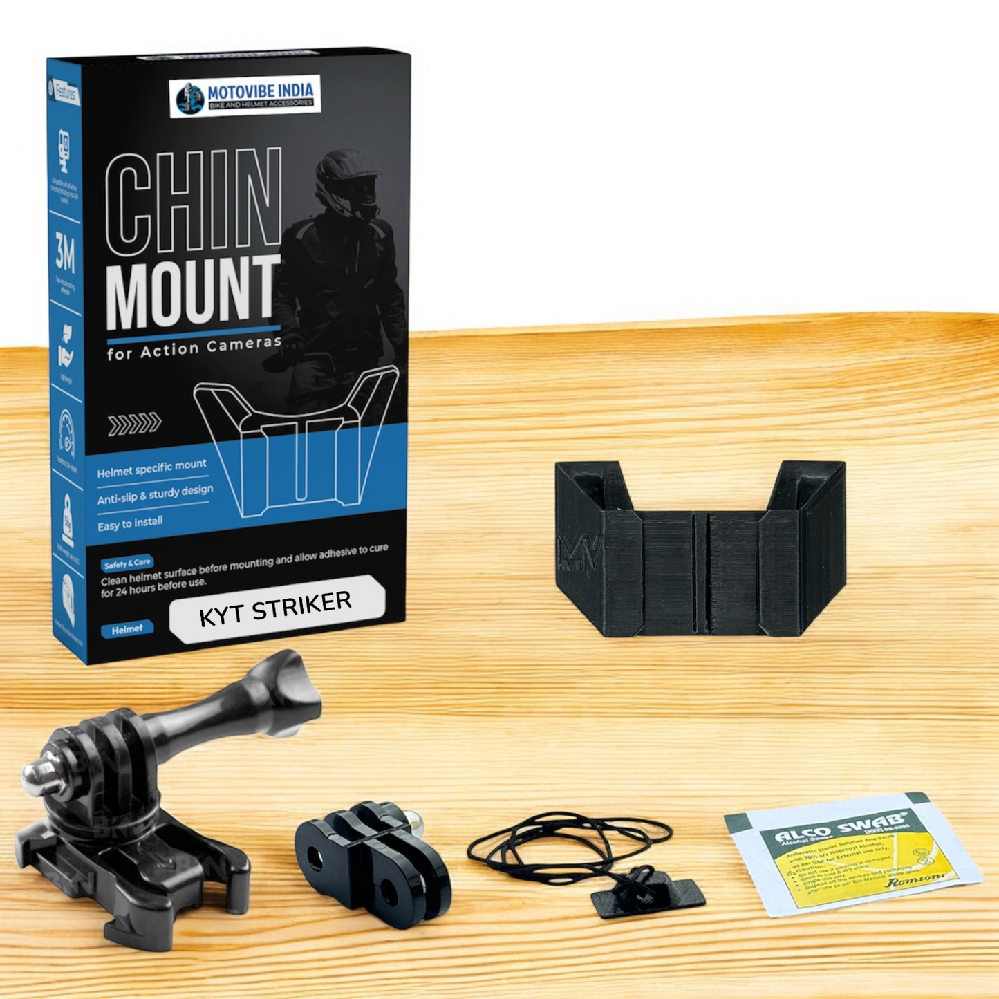 KYT Striker Helmet Chin Mount by Motovibe Motovibe