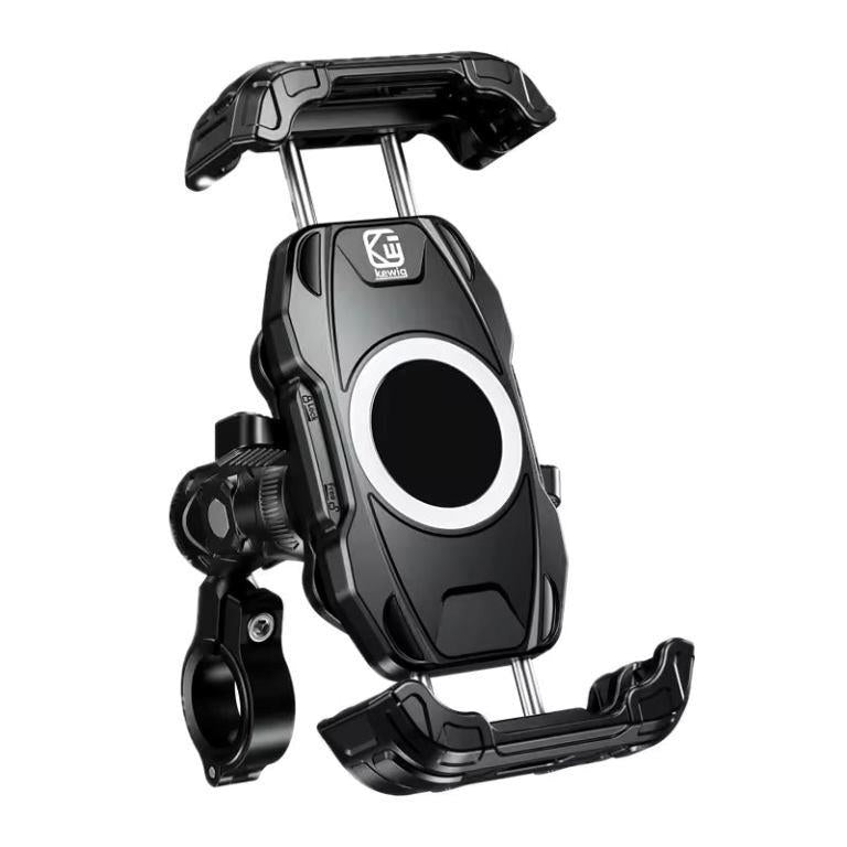 Kewig Anti Vibration Motorcycle Damper Holder Suitable phone size:4.5-7.2inch Fit bar diameter:22mm-32mm (Without Charger) (M28) Kewig