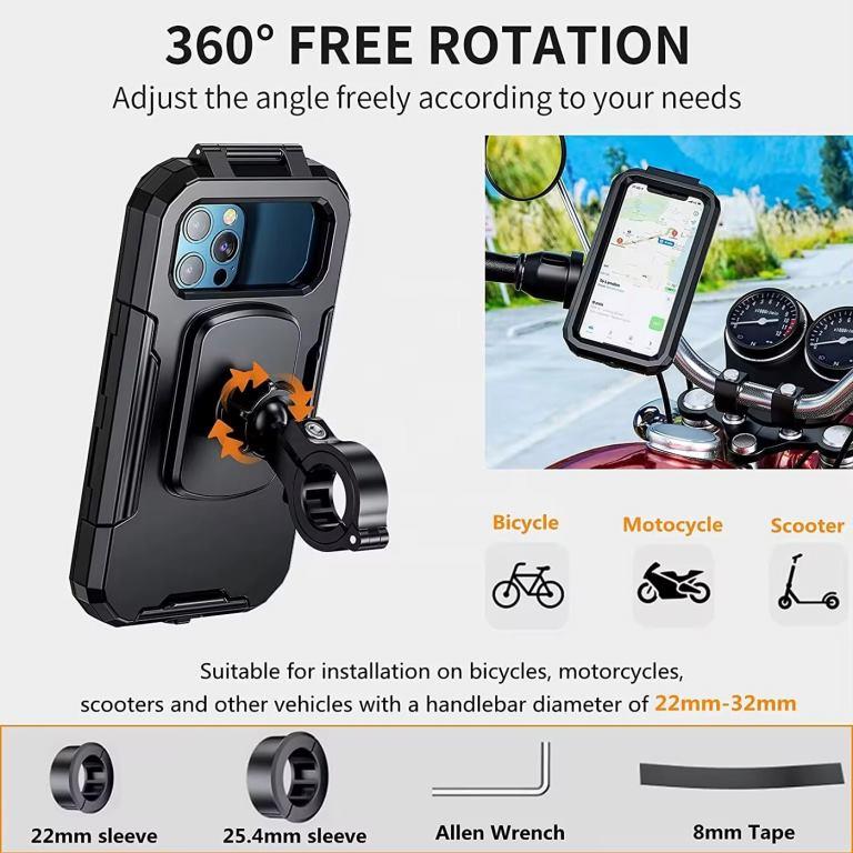 Kewig Motorcycle Accessories Motorcycle phone holder (M18L-B1) Kewig