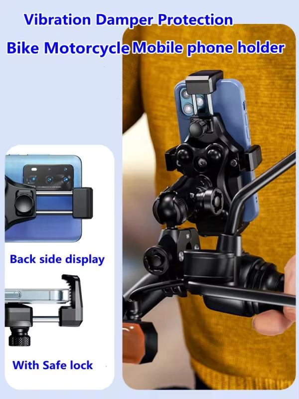 Kewig Motorcycle Mobile phone holder Fit the bar (M25-8)-Black Kewig