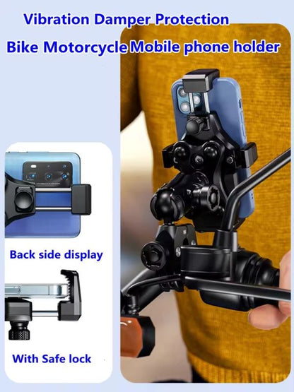 Kewig Motorcycle Mobile phone holder Fit the bar (M25-8)-Black Kewig