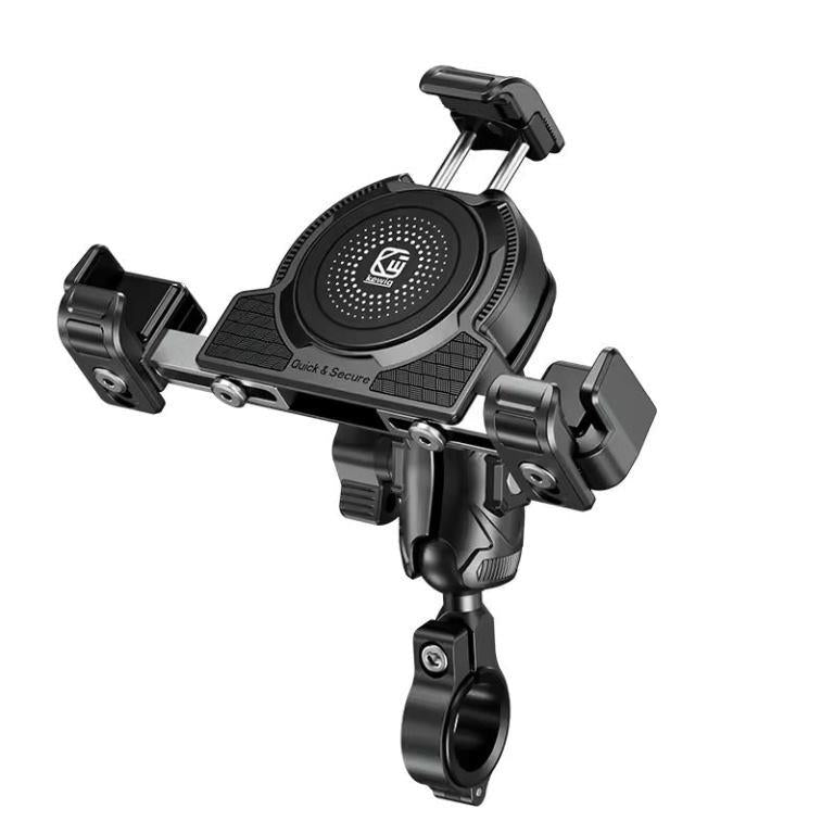Kewig Motorcycle phone holder Waterproof Anti vibration Damper + safe lock (Without Charger) (M27-C1) Kewig