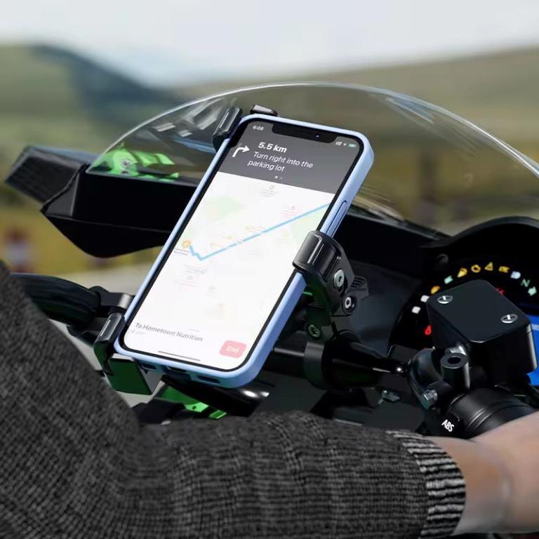 Kewig Motorcycle phone holder Waterproof Anti vibration Damper + safe lock (Without Charger) (M27-C1) Kewig