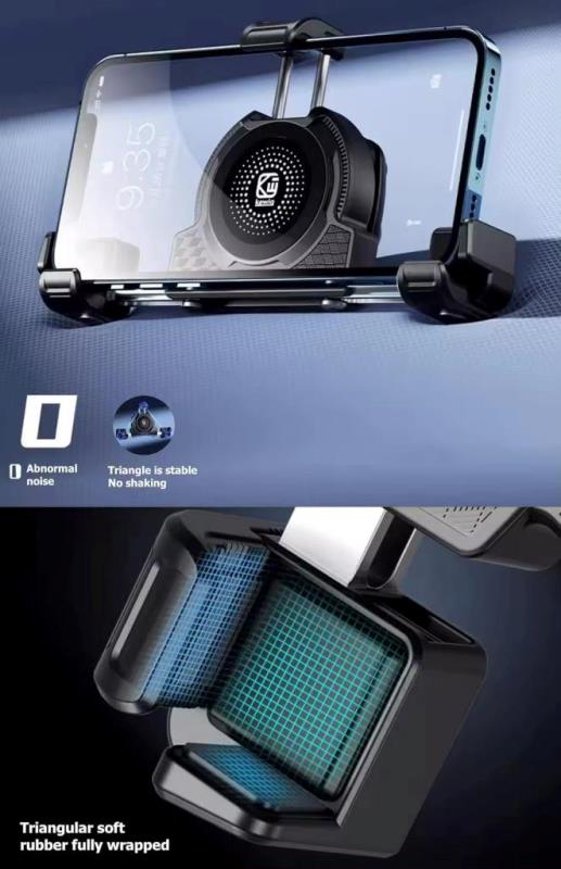 Kewig Motorcycle smart phone seat accessories bracket Anti vibration damper Suitable phone size:4.0-7.2 inch (With Wireless Charger+usb-c) (M27-A1) Kewig