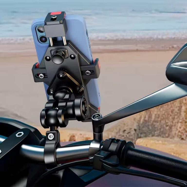 Kewig Wireless Charging Motorcycle Phone Holder with Anti-Vibration Damper (M23-A1) Kewig