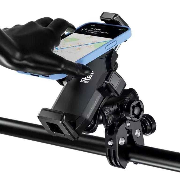 Kewig dual port Charging Waterproof Motorcycle Mobile Phone Holder (Without Charger) (M25-1) Kewig