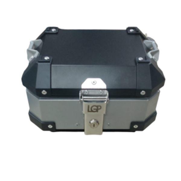 LGP 10 litres Aluminium Top Box Silver ( Fits All Motorcycles )-LGP11210 LGP