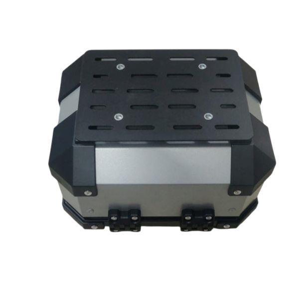 LGP 10 litres Aluminium Top Box Silver ( Fits All Motorcycles )-LGP11210 LGP