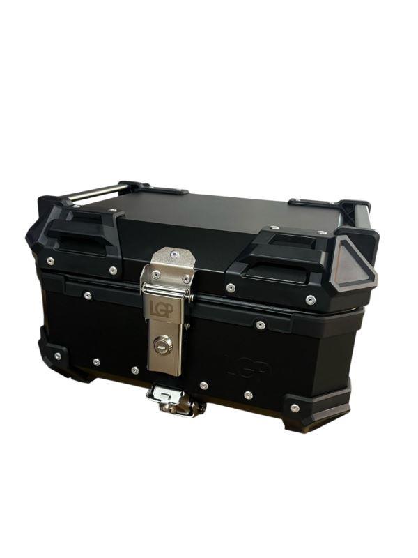 LGP 25 Litres Aluminium Top Box Black ( Fits All Motorcycles )-LGP1195 LGP