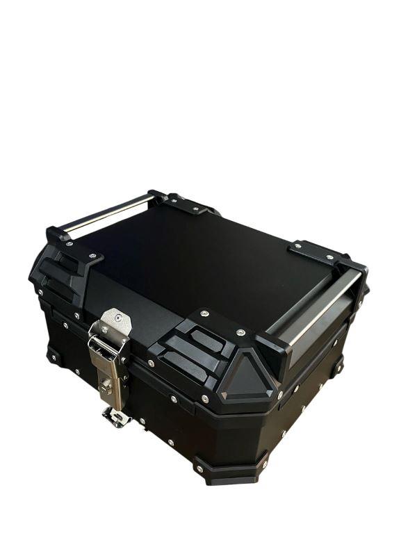 LGP 25 Litres Aluminium Top Box Black ( Fits All Motorcycles )-LGP1195 LGP