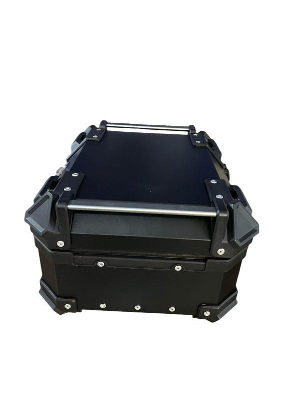 LGP 25 Litres Aluminium Top Box Black ( Fits All Motorcycles )-LGP1195 LGP