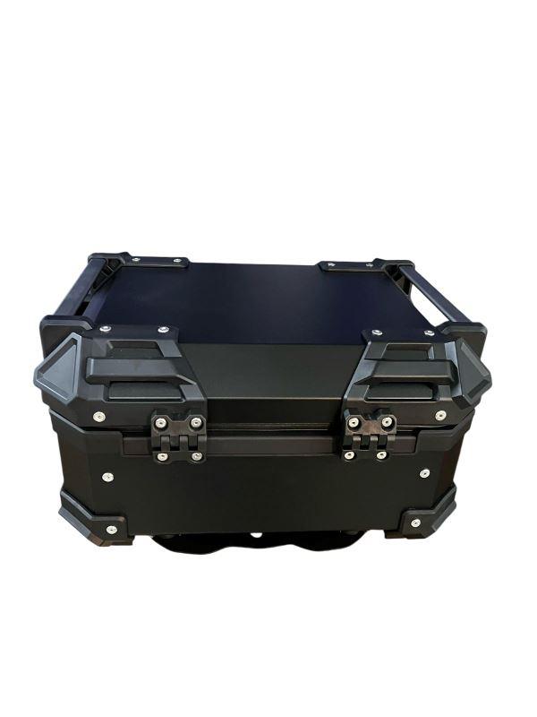 LGP 25 Litres Aluminium Top Box Black ( Fits All Motorcycles )-LGP1195 LGP