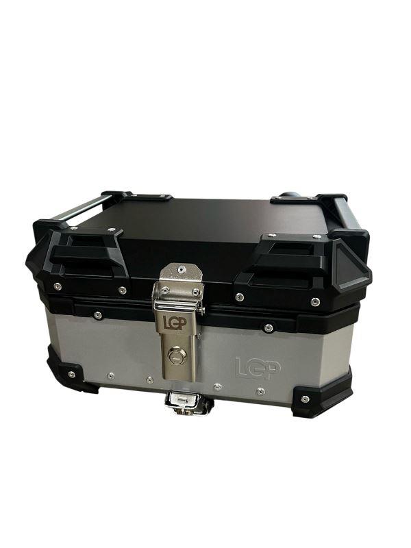 LGP 25 Litres Aluminium Top Box | Silver ( Fits All Motorcycles )-LGP1196 LGP