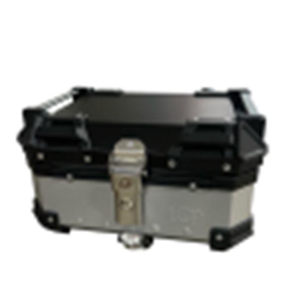LGP 25 Litres Aluminium Top Box | Silver ( Fits All Motorcycles )-LGP1196 LGP