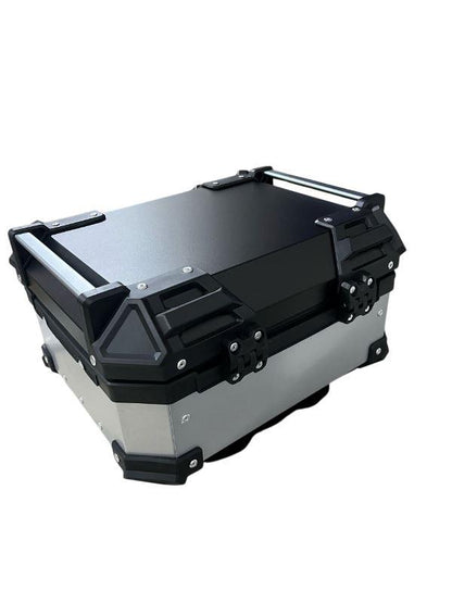 LGP 25 Litres Aluminium Top Box | Silver ( Fits All Motorcycles )-LGP1196 LGP