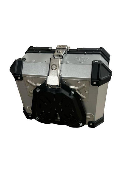 LGP 25 Litres Aluminium Top Box | Silver ( Fits All Motorcycles )-LGP1196 LGP
