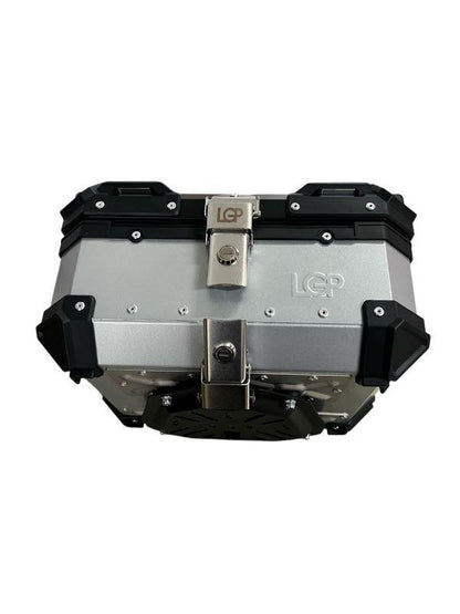 LGP 25 Litres Aluminium Top Box | Silver ( Fits All Motorcycles )-LGP1196 LGP