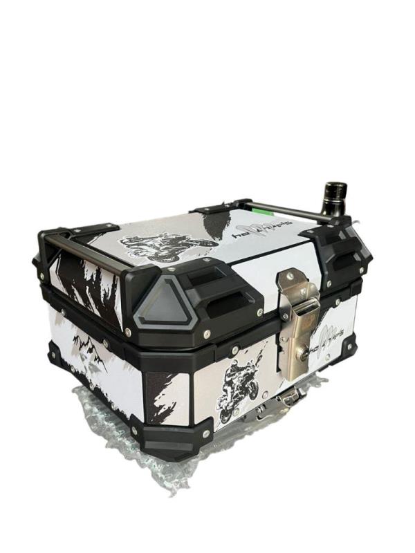LGP 25 Litres Aluminium Top Box With Graphics Universal 2.0 ( Fits All Motorcycles )-ACS11900 LGP