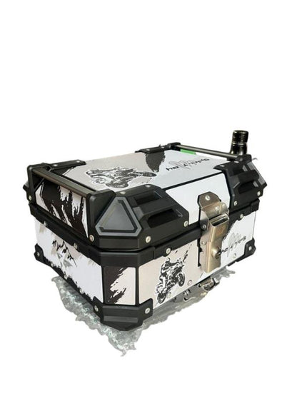 LGP 25 Litres Aluminium Top Box With Graphics Universal 2.0 ( Fits All Motorcycles )-ACS11900 LGP
