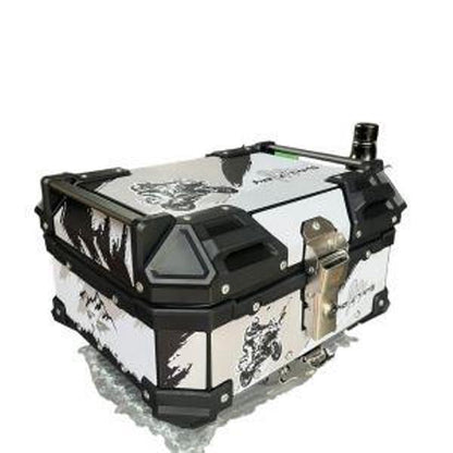 LGP 25 Litres Aluminium Top Box With Graphics Universal 2.0 ( Fits All Motorcycles )-ACS11900 LGP