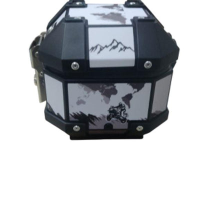 LGP 5 litres Aluminium Top Box With Adventure Graphics Premium-LGP11207 LGP