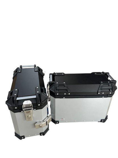 LGP Aluminium Touring Panniers 38L-Set of 2-Silver-LGP11202 LGP