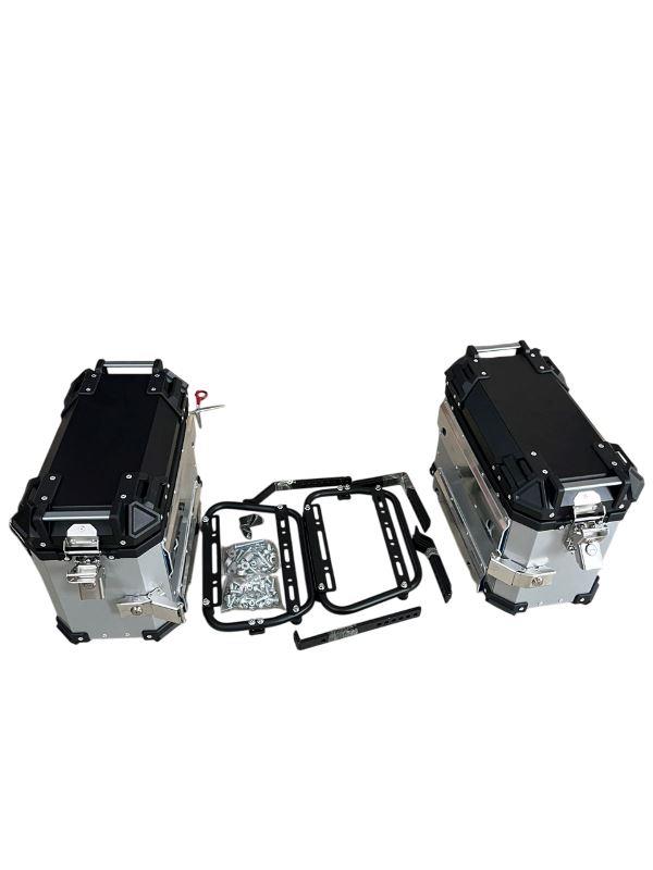 LGP Aluminium Touring Panniers 38L-Set of 2-Silver-LGP11202 LGP