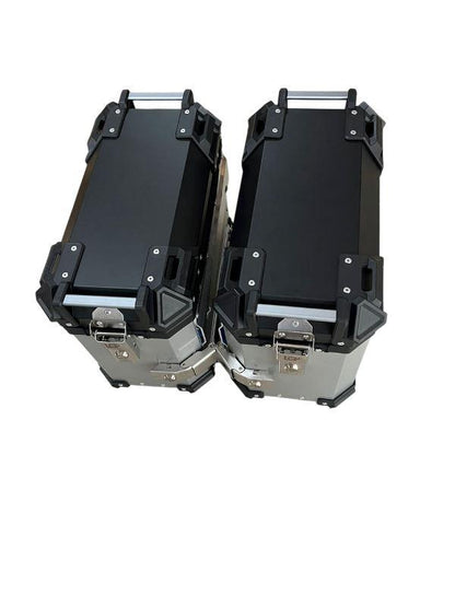 LGP Aluminium Touring Panniers 38L-Set of 2-Silver-LGP11202 LGP
