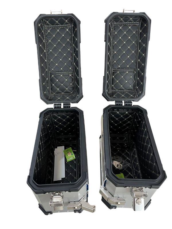 LGP Aluminium Touring Panniers 38L-Set of 2-Silver-LGP11202 LGP