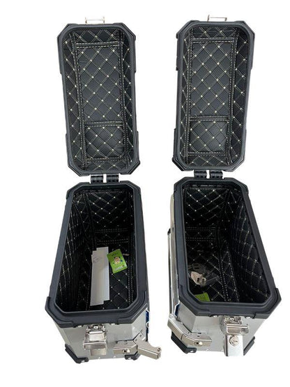 LGP Aluminium Touring Panniers 38L-Set of 2-Silver-LGP11202 LGP