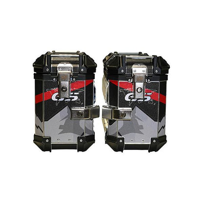 LGP Aluminium Touring Panniers 38L with brackets Set of 2-Black-LGP11256 LGP
