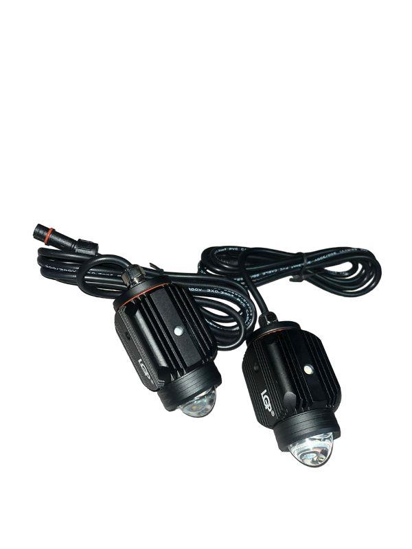 LGP Dk16 Auxiliary Lights With Wireless Spotlight Switch Harness And Clamps 45w ( 12v-30v) Compatible For All Motorcycles And Cars-AUX11203 LGP