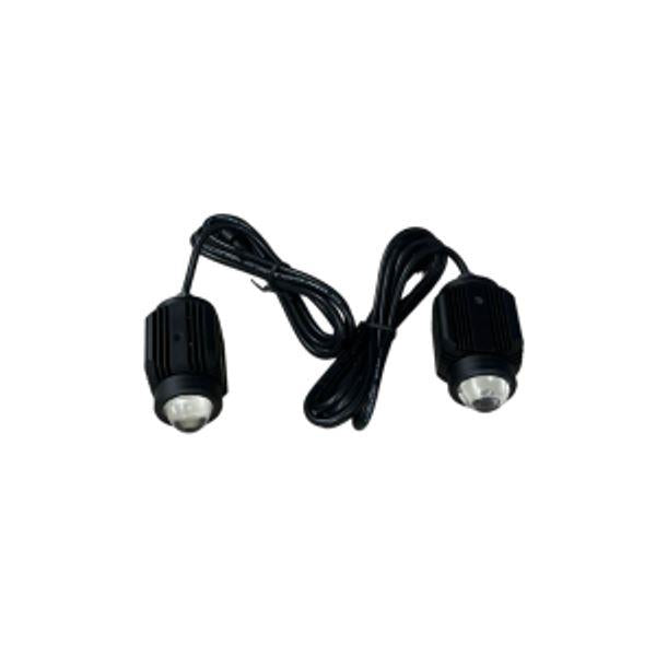 LGP Dk16 Auxiliary Lights With Wireless Spotlight Switch Harness And Clamps 45w ( 12v-30v) Compatible For All Motorcycles And Cars-AUX11203 LGP