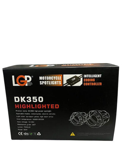 LGP Dk 350 Mercedes Ultra Wide Driving Fog Lights White/yellow With Wiring Harness And Wireless Button Switch 60w-LGP11350 LGP