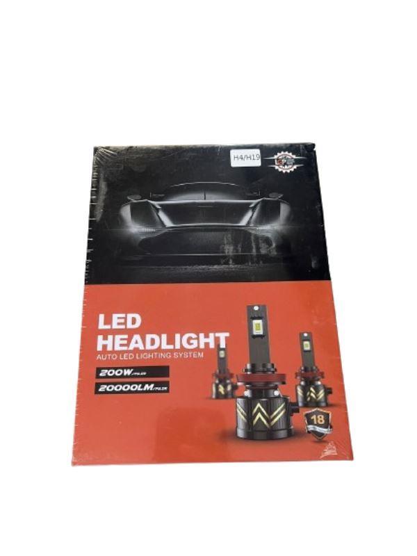 LGP H4 / H19 LED Headlight 200W Conversion Kit 22000LM Car Driving Headlamp Bulb 6000K Super Bright Beam Fog Light For All Cars-AUX1179 LGP