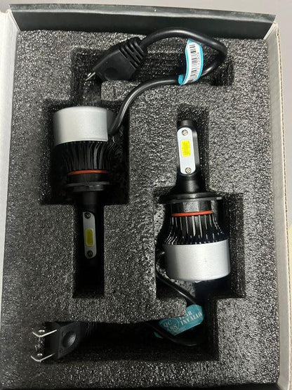LGP H7 Hi/Lo 9000LM 6500K 72 W LED Automotive Headlight Bulbs Auto Conversion Driving Lamp (Cool White light) (H7) For All Cars-AUX1182 LGP