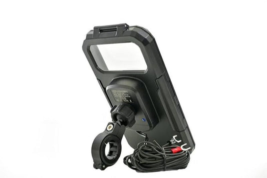 LGP MB11H Handlebar Mount Waterproof Mobile Holder with 15W Wireless & Usb-C Charger