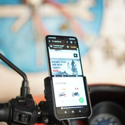 LGP Mb1 Jaw-grip Waterproof Bike/Motorcycle/Scooter Mobile Phone Holder Mount With Fast Usb 3.0 Charger, Ideal For Maps And Gps Navigation (Black)-M8-LGP02