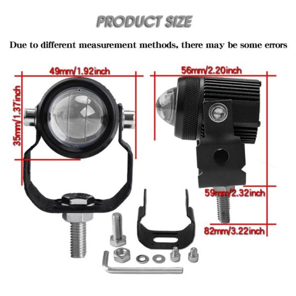 LGP Mini Driving Fog Lights 40W Dual Colour For universal Motorcycle/Scooters/Cars/Jeeps-LGP1159 LGP