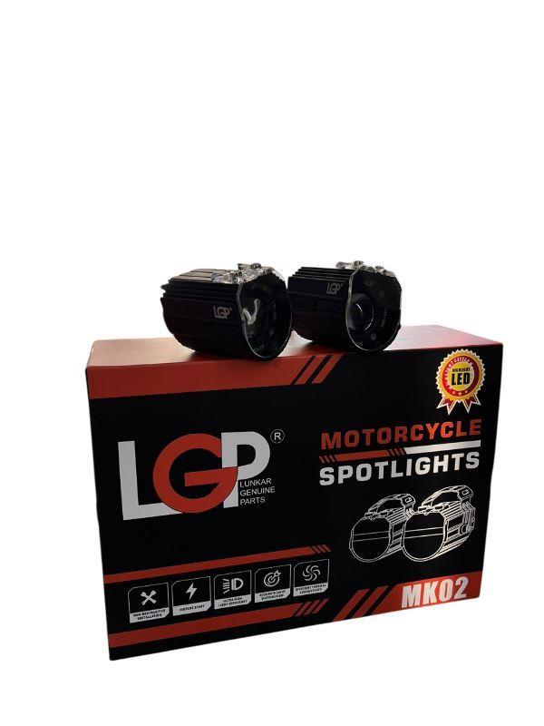 LGP Mk02 Spotlight Ip67 Waterproof Auxiliary Lights With With Harness Compatible For All Motorcycles And Cars-Premium-LGP11126 LGP