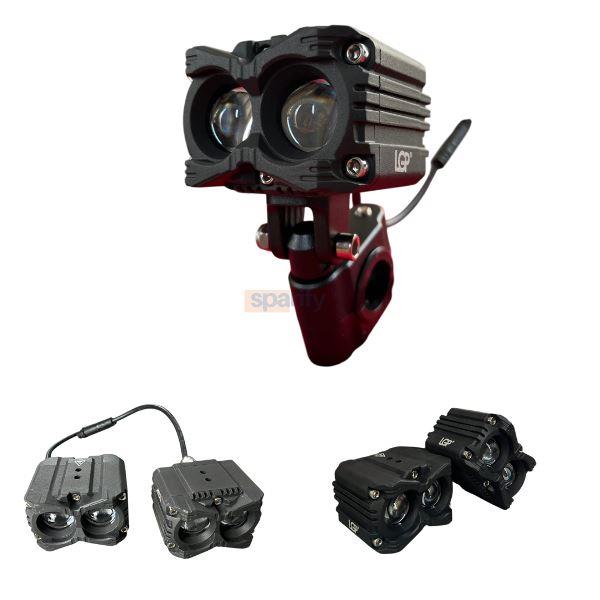 LGP Mk05 Spotlight Ip67 Waterproof Auxiliary Lights With With Harness Compatible For All Motorcycles And Cars-Premium-LGP11127 LGP