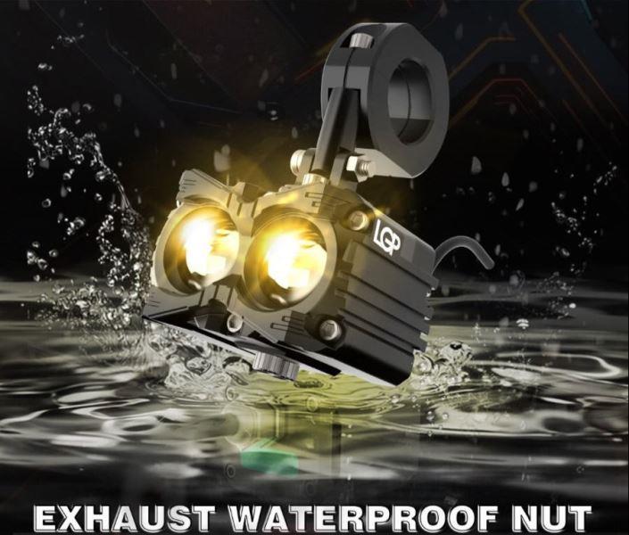 LGP Mk05 Spotlight Ip67 Waterproof Auxiliary Lights With With Harness Compatible For All Motorcycles And Cars-Premium-LGP11127 LGP