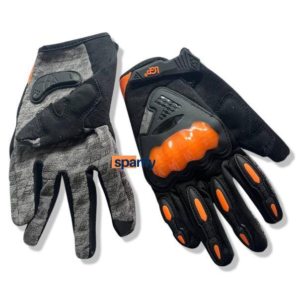 LGP Motocross Riding Gloves Black (Orange) LGP
