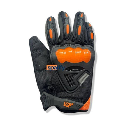 LGP Motocross Riding Gloves Black (Orange) LGP