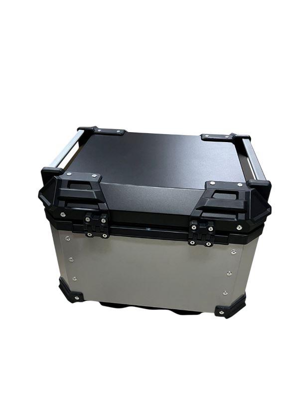 LGP Motorcycle Top Box-X Type-45l Silver Premium Fits All Motorcycle-LGP11240 LGP