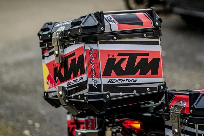 LGP Premium Aluminium KTM Graphics Top Box 45 Ltrs-LGP11201 LGP
